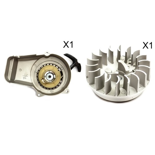 Mini moto silver pullstart - silver,