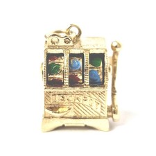 9ct Gold Slot Machine Pendant