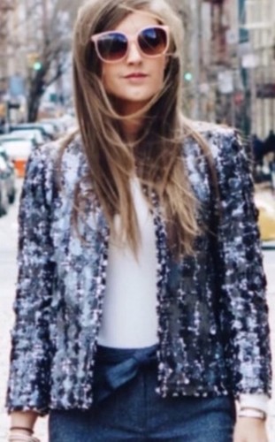 Zara sequin tweed boucle - sequin,