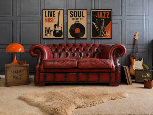 Vintage genuine blood red - genuine,