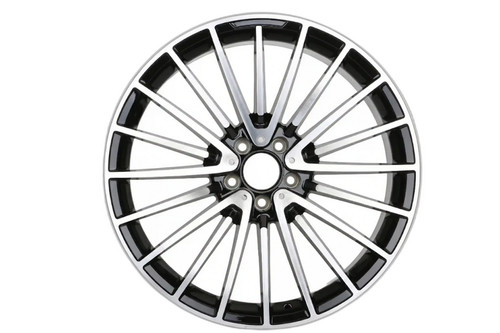 17x8 black machined wheels - machined,