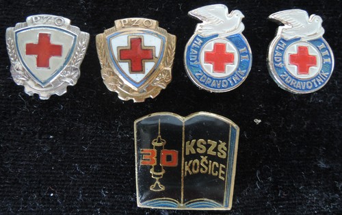 Vintage czechoslovak red cross - red,