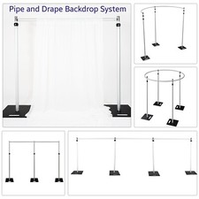 Wedding Backdrop Stand Pipe and Drape System Birthday Party Decor Prop Kit
