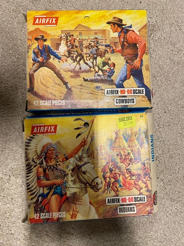 Airfix cowboys indians - oo,