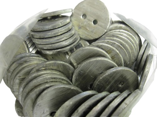Lead penny curtain weights - penny,