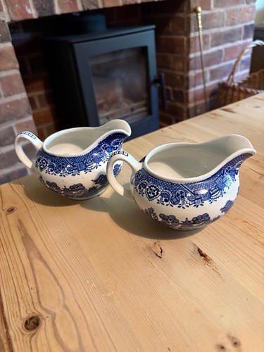 Vintage woods ware blue - ware,