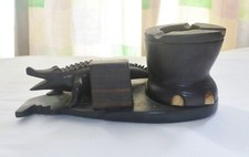 Carved Ebony Smoker's