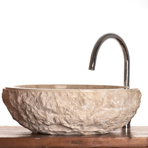 Marble basin beige cream - cream, 40
