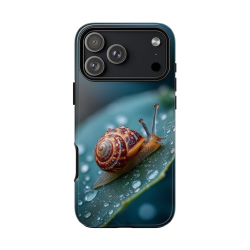 Small snail droplet macro - small,