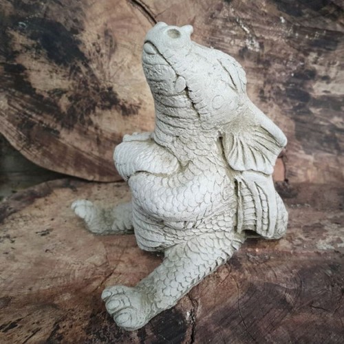 Naughty dragon stone statue - naughty,