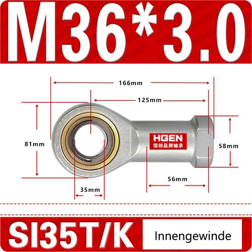 Female male rod - end,, bearing