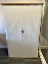 Tambour cabinet with 3 shelves