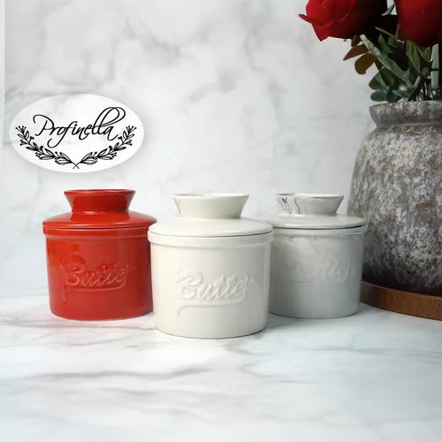 French style ceramic butter - ceramic,