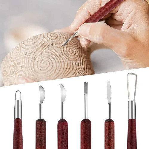 6pcs pottery clay - pottery,