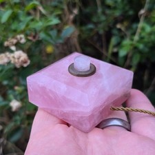 Antique Rose Quartz Servants Bell Push Call Button -  Carved c19th Superb Switch