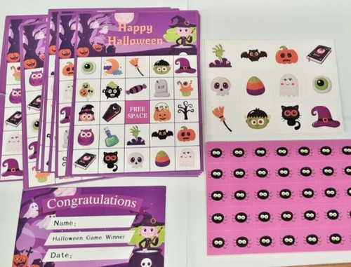 Halloween bingo game - game, 24
