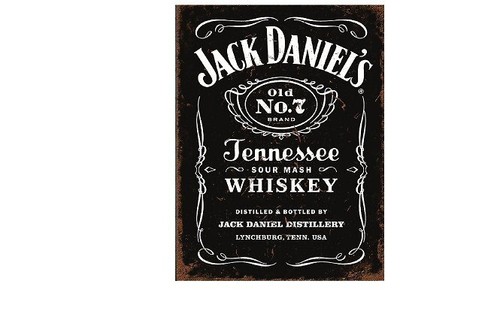 Jack daniels retro metal sign - retro,
