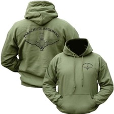 PARACHUTE REGIMENT HOODIE MENS S-2XL BRITISH ARMY AIRBORNE PARA VETERAN HOODY