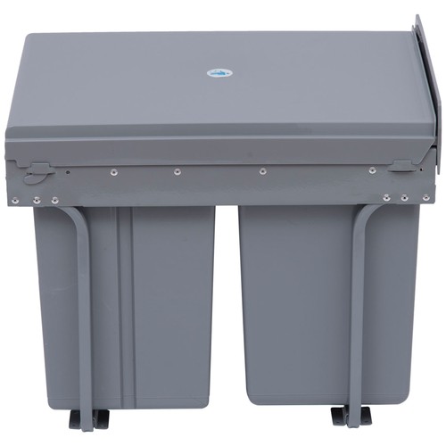 Homcom recycle waste bin - homcom, 40l