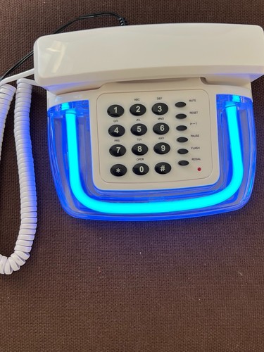 Neon blue white desk novelty - neon, /