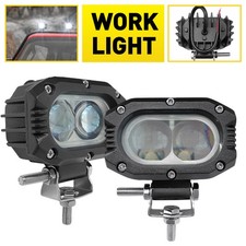 2x 4" LED Work Light Bar Spot Flood Lights Driving Lamp Off road SUV Truck 12V