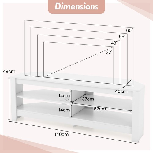 Corner stand tier - stand, 3-tier