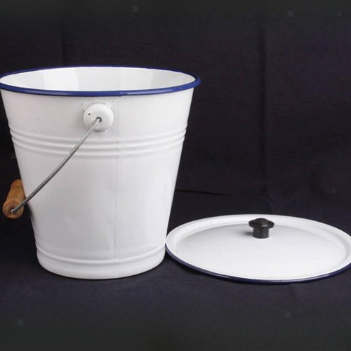 Enamel bucket metal pail - pail, with