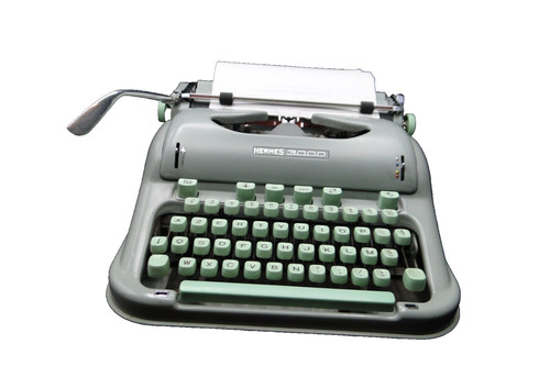 Vintage typewriter hermes 3000 - vintage,