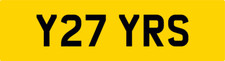 MOBILE CAR TYRE FITTING VAN PRIVATE REG NUMBER PLATE Y27 YRS - ALLOY RIMS WHEEL