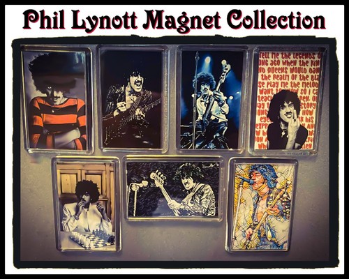 Phil lynott magnet artwork set - magnet,