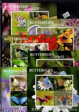 PD COLLECTIONS - MNH - BUTTERFLIES - INSECTS - FLOWERS - FLORA 
