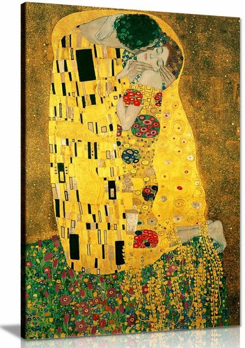 Gustav klimt kiss - klimt, wall