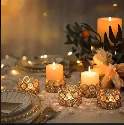 6pcs golden metal - golden,