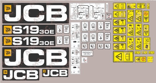 Jcb s1930e stickers decals - jcb,