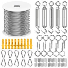 Stainless Steel Garden Wire Rope Kit Cable Wire Rope Catenary Wire Kit 30/50M