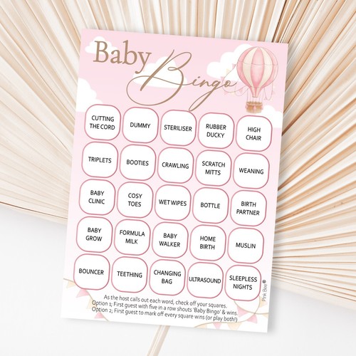 Baby shower game bingo - shower, bingo,