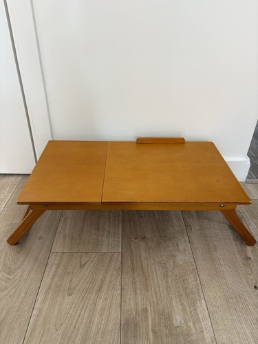 Vintage folding wooden laptop - wooden,