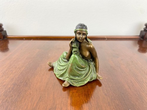 Bronze sculpture semi naked - bronze,
