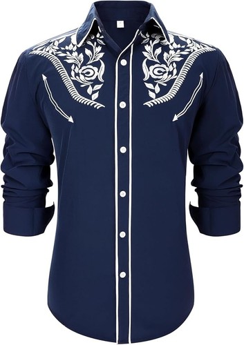 Men western cowboy shirt - western,
