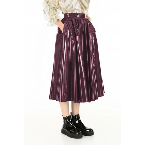 Vinyl pvc leather - leather, midi