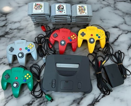 N64 nintendo console - console, black