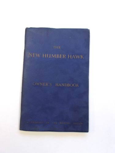New humber hawk - hawk, owner's