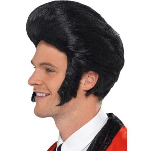 Black elvis quiff - quiff, king