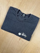 🧥 Mens Stussy Grey Logo T