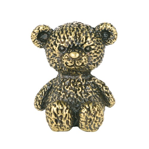 Solid brass bear ornament - bear,