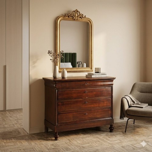 Antique chest drawers louis - chest, of