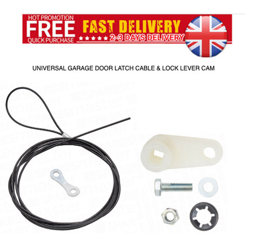 Garage door latch cable lock - garage,