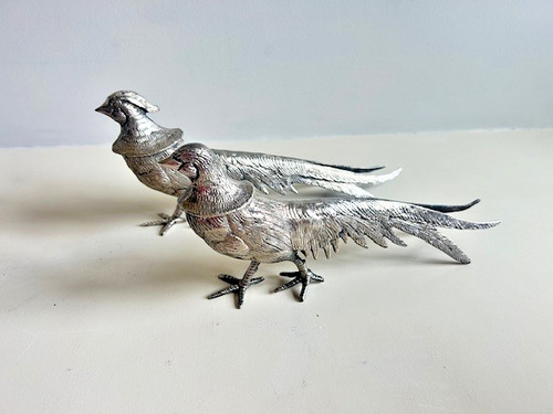 Vintage pair metal - of,