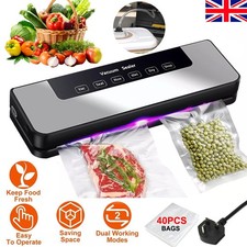 Electric Food Vacuum Sealer Automatic Dry Wet Sealing Packaging Machine +40 Bags