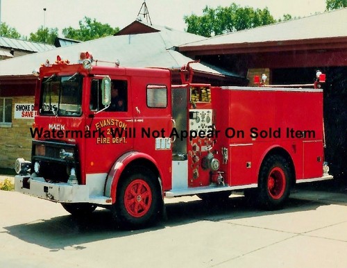 Evanston fire truck 1976 - truck,